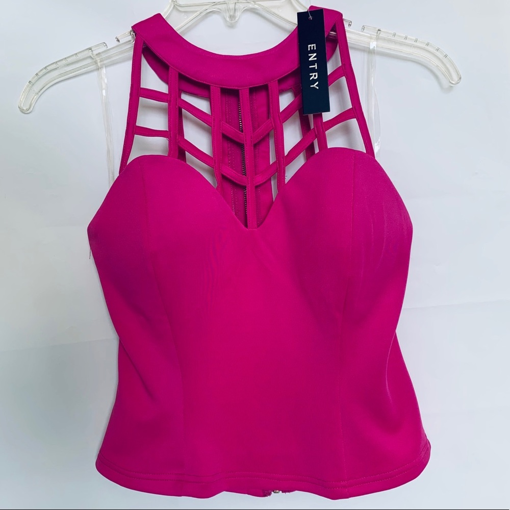 ENTRY Hot pink top